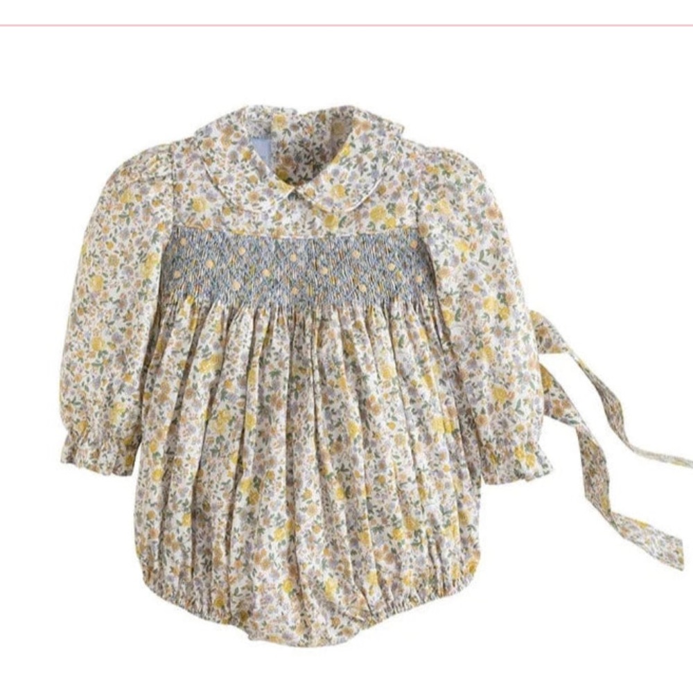 Little English baby girl bubble